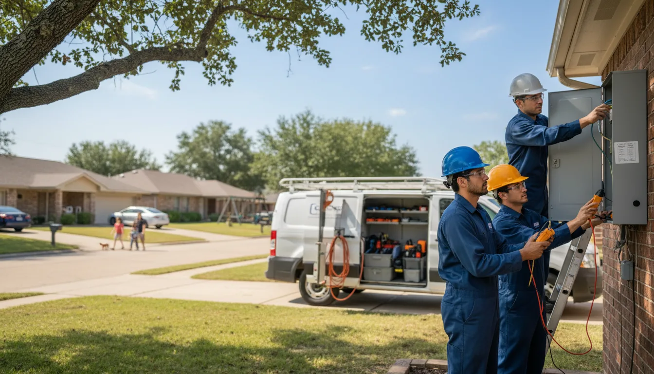 Certified electrician providing emergency electrical services in Adair, IL